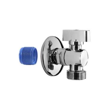 Imagem de Torneira de Esfera para Máquina de Lavar e Lava-louças Cromada - Bluki