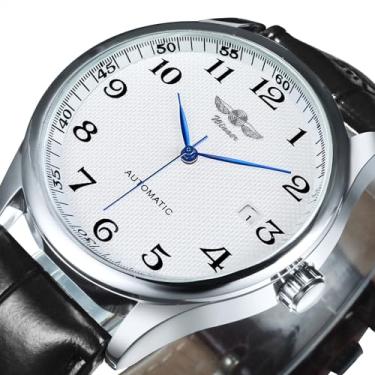 Imagem de Relógio Masculino Automático A Corda Luxo Classico Winner Inglês