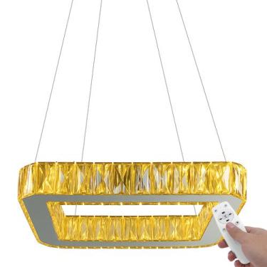 Imagem de Lustre Pendente Cristal K9 LED Moderno com Controle Remoto - Latif - I