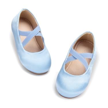 Imagem de Kolan Sapatilhas Mary Jane para meninas pequenas, Kf09-azul, 12 Little Kid