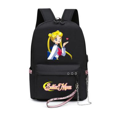 Imagem de Mochila Sailors Moons Tsukinos Usagis Cartoon Kids Nylon