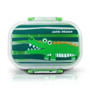 Imagem de Pote P- Lanche De 2 Andares Infantil 400ml Jacki Design - Pimpolhos Verde