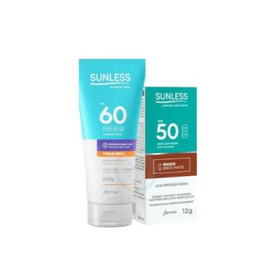 Imagem de kit Protetor Solar Facial Bronze + Protetor Solar Corporal FPS 60 200g