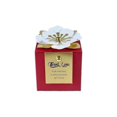 Imagem de GTIANHE-TAN Pequenas caixas de presente para lembrancinhas de festa embalagem versátil (vermelho, 20 peças_6,5 x 6,5 cm)