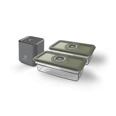 Imagem de Kit Seladora a Vácuo Portátil Electrolux com 2 Potes Herméticos