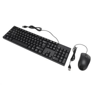 Imagem de Cryfokt USB Confortável Grip Teclado Mouse Conjunto de Teclas de Atalho Multimídia para Negócios de Jogos