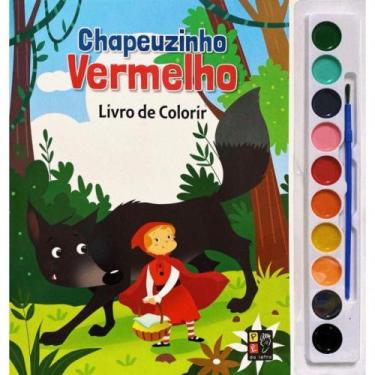 Imagem de Chapeuzinho vermelho - livro de colorir - aquarela - PE DA LETRA, 3