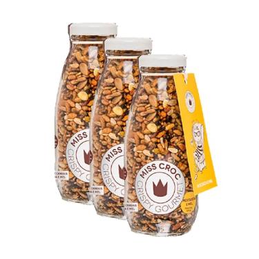 Imagem de Kit 3X: Granola Crispy Mostarda e Mel Garrafa Miss Croc 120g