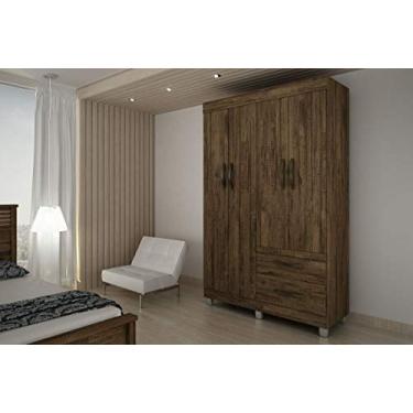 Imagem de Roupeiro 4 Pts Paris Imbuia - CHF Móveis