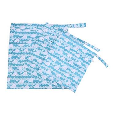 Imagem de Cryfokt Sacos Secos e Molhados para Fraldas de Pano para Bebês Sacos de Armazenamento Multifuncionais à Prova D'água para Roupas de bebê, Roupas de Banho, Equipamentos de Ginástica, 3 Pacotes para