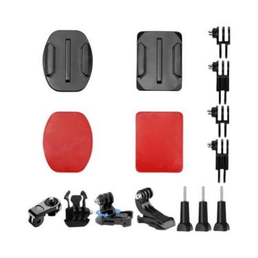 Imagem de Suportes Adesivos Planos Curvos Para Câmeras GoPro Insta 360 X5 X4 DJI