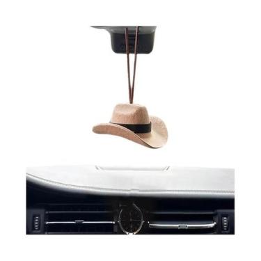 Imagem de Pingente De Tecido Em Forma De Chapéu De Cowboy Para Carro, Acessório 