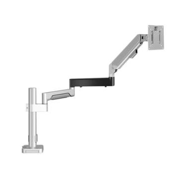 Imagem de Suporte giratório para computador braço de extensão cantilever 79 cm Suporte para monitor 68.6 cm (cinza e preto)