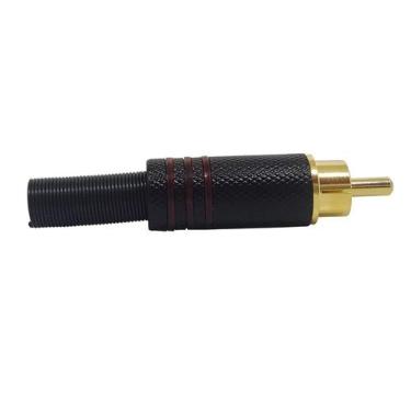 Imagem de Conector RCA Metal Black VM Tiaflex - Pacote 01 peça