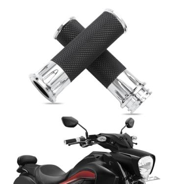 Imagem de LKV Punhos universais de motocicleta de 25 mm com acelerador de cabo para Harley Davidson Honda Kawasaki Suzuki Yamaha Dyna Sportster 883 1200 Road King Softail Street Glide