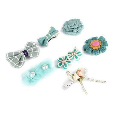 Imagem de aqxreight 7 PCS Pano Requintado Caixa de Presente Compacta Grampo de Cabelo para Animais de Estimação Acessório para Cabeça para Cães Pequenos Cats2 Pode o Seu Mais e Cães Todos Adequados para Gatos