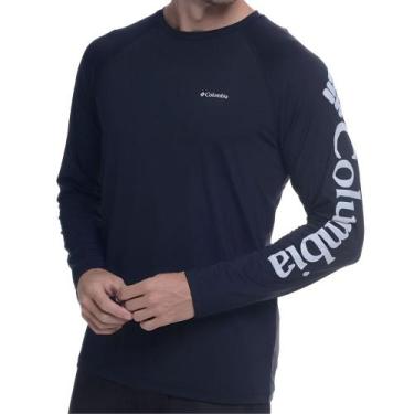 Imagem de Camiseta Com Proteção M/L Aurora Estampa Manga Preto - Columbia, GG