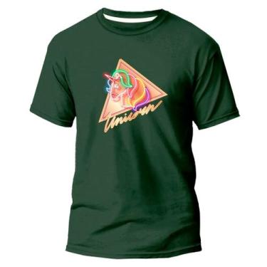 Imagem de Camiseta Básica Algodão Premium Estampa Digital Unicórnio - Pavesi, Ve