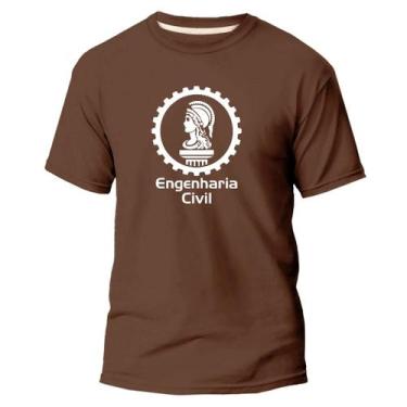Imagem de Camiseta Algodão Premium Estampa Digital Engenharia Civil - Pavesi, Ma