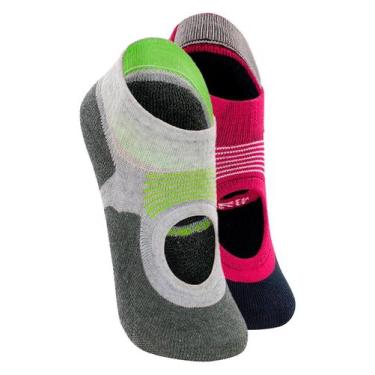 Imagem de Kit 2 Pares de Sapatilhas Antiderrapante Pilates Lupo 3286-002 Colorid