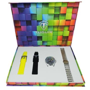 Imagem de Relógio Masculino Tuguir Analógico TG35135 Prata e Cinza