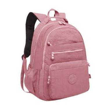 Imagem de Mochila Feminina Impermeável Tactel Divisória Espaçosa Bolso-Feminino