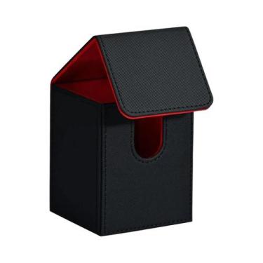 Imagem de Caixa De Armazenamento Para Cartas De Jogo TCG Em Couro PU Com Capacid