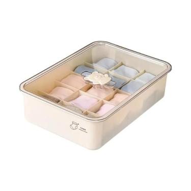 Imagem de Organizador De Gavetas Empilhável De Plástico Para Roupas Íntimas E Me