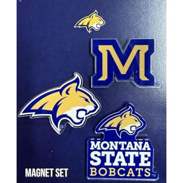 Imagem de Desert Cactus Montana State University Acrylic Magnet 3 Pack MSU Bobcats Decorative Design Officially Licensed (Magnet Set A)