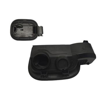 Imagem de omoZone Tampa do alojamento do tubo de enchimento do tanque de combustível, bolso para porta de combustível com dobradiça de mola de porta de combustível compatível com Chevy Silverado 1500 2019-2025