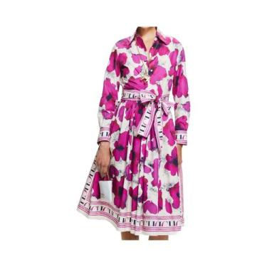 Imagem de Vestido De Festa Feminino De Manga Longa Com Estampa Floral Novo Vesti