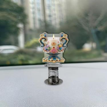 Imagem de Acessórios de acrílico para carro e decoração de casa, óculos de sol criativos, com estampa de flores, adequado para carro, mobiliário doméstico, mesa e bicicleta, presente de Natal ideal para amigos