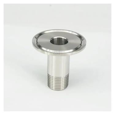 Imagem de 1/5.1 cm BSP macho x 3.8 cm Tri Clamp 304 conector de encaixe de tubo de aço inoxidável para fermentação caseira WWECCQIJ