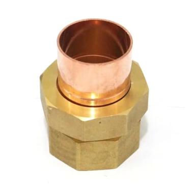 Imagem de Adaptador de tubo de solda de união de cobre com soquete de cobre de 35 mm fêmea de latão de 35 mm para ar condicionado