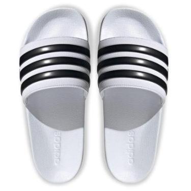 Imagem de Chinelo Adidas Adilette Shower Branco e Preto-Unissex