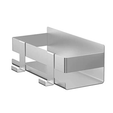 Imagem de Toalheiro organizador de chuveiro prateleira de canto de armazenamento aço inoxidável banheiro montado na parede prateleira de acessórios de banheiro, preto, A (prata A)