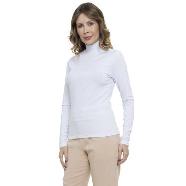 Imagem de Blusa Manga Longa Crepe Gola Alta-Feminino