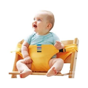 Imagem de Cadeira De Refeição Portátil E Dobrável Para Bebês Com Cinto De Segura