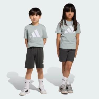 Imagem de Conjunto Adidas Big Logo T Set 160 Infantil-Feminino