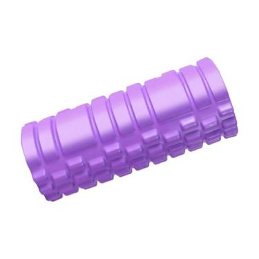 Imagem de Generic Rolo de espuma portátil de 30 cm em EVA texturizado para massagem, equipamento de fitness, ferramenta de relaxamento muscular para treino em casa, Roxo