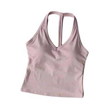 Imagem de Sutiã Esportivo Feminino Sem Costura Com Efeito Push-Up, Respirável E 