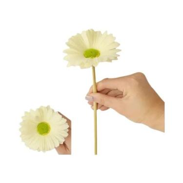 Imagem de 6 Peças De Flores Artificiais Gerbera Para Decoração De Jardim, Escrit