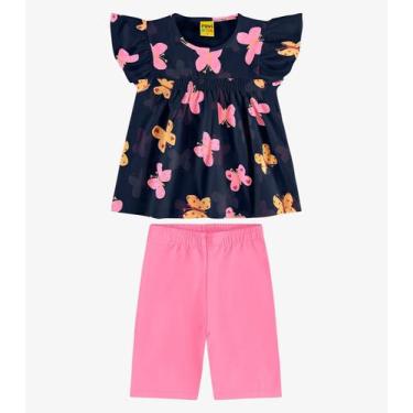 Imagem de Conjunto Infantil Regata com Ciclista Rovi Kids Azul, 8, Azul