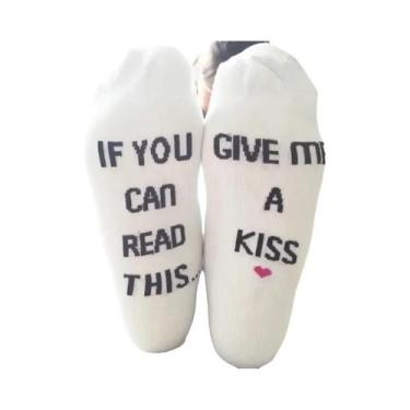 Imagem de Meias Personalizadas Masculinas Com Estampa De Vinho, Para Outono, Pri