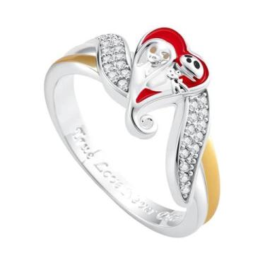 Imagem de Anel Feminino De Prata Esterlina 925 Com Mini Snoopy, Diamante Rosa De