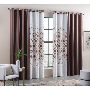 Imagem de Cortina Linha Combinada 300x250cm Tunes Casa D’oro Sultan