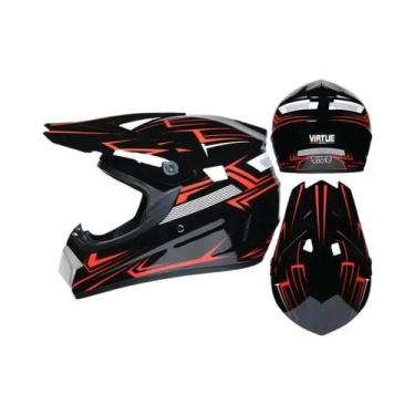 Imagem de Capacete De Segurança Certificado DOT Unissex Para Motocross, Biciclet