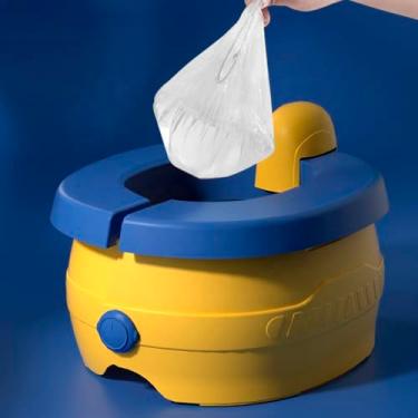 Imagem de Troninho Portátil Dobrável 2 em 1 Assento Redutor Infantil Desfralde Privadinha Viagem Toki Baby (Azul)