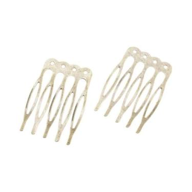 Imagem de Presilhas De Cabelo Em Metal Tom Bronze Com 5 Ou 10 Dentes, Componente