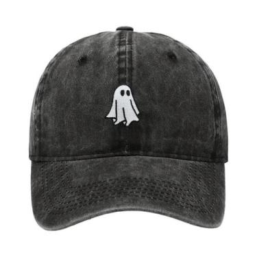 Imagem de Boné De Beisebol Bordado Com Padrão De Fantasma De Halloween Para Home
